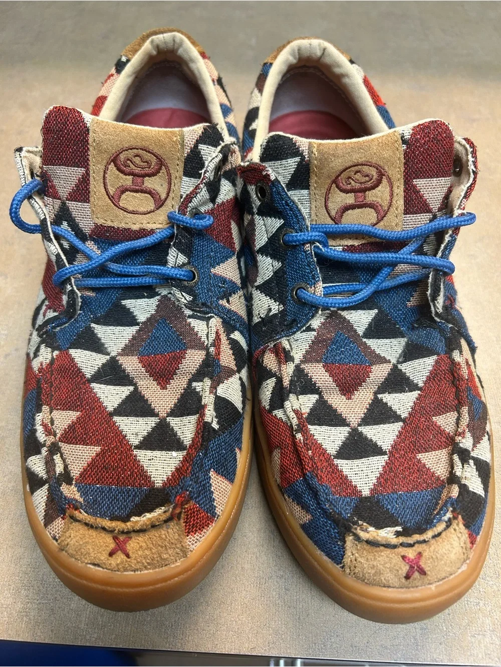 Twisted X Hooey Loper Multicolor MHYC006 Canvas Lace-Up Sneakers Mens Size 10.5M